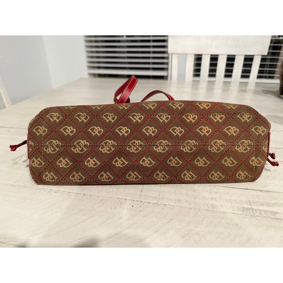 Dooney & Bourke Signature Canvas & Leather Satchel - Picture 9 of 9
